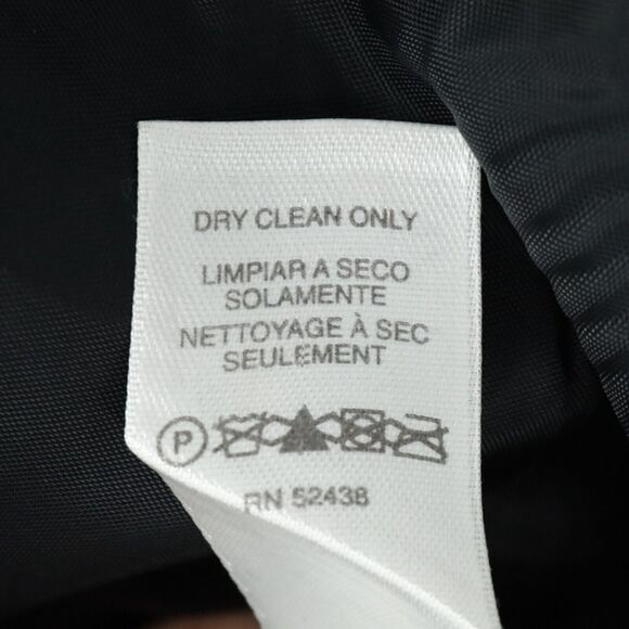 Liz Claiborne Jacket Petites 14P Black White Animal Print Attached Belt Lined - Picture 16 of 16